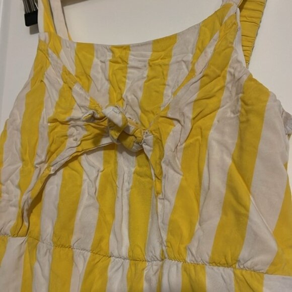 Girls yellow and white striped dress 7 - Picture 3 of 6